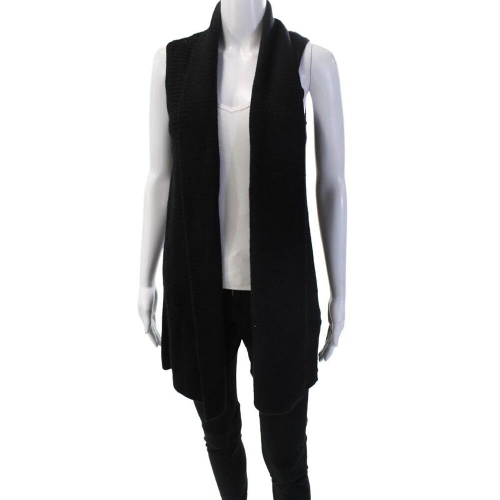Charter Club Cashmere Women Black Cashmere Vest Size XS